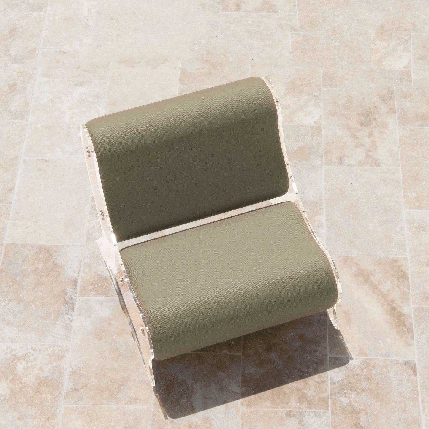 Fauteuil en altuglas et mousse alvéolaire - KUUMO DESIGN - La Maison MilanaiseMW06 - SP - 3Bleu Clair