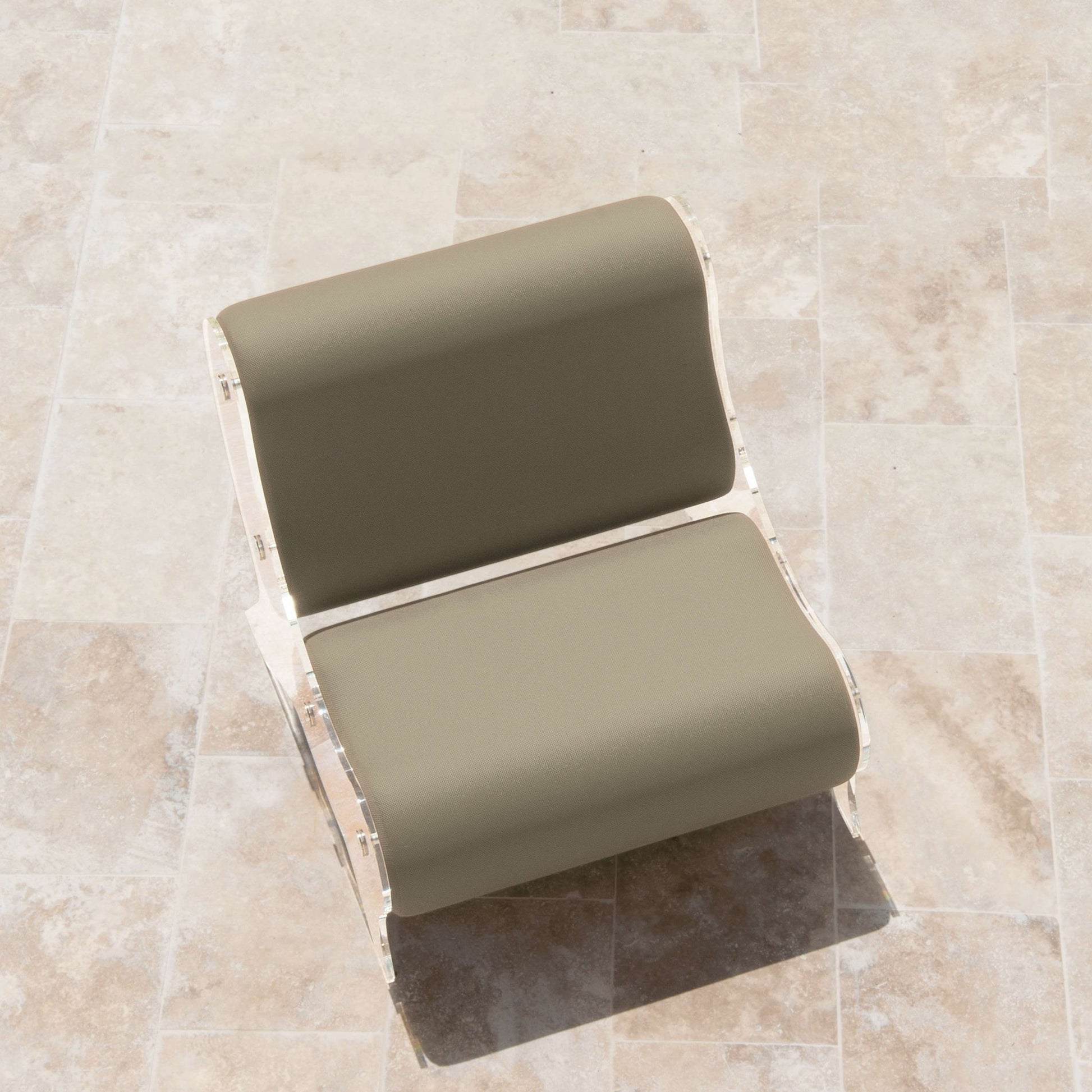 Fauteuil en altuglas et mousse alvéolaire - KUUMO DESIGN - La Maison MilanaiseMW06 - SP - 3Bleu Clair