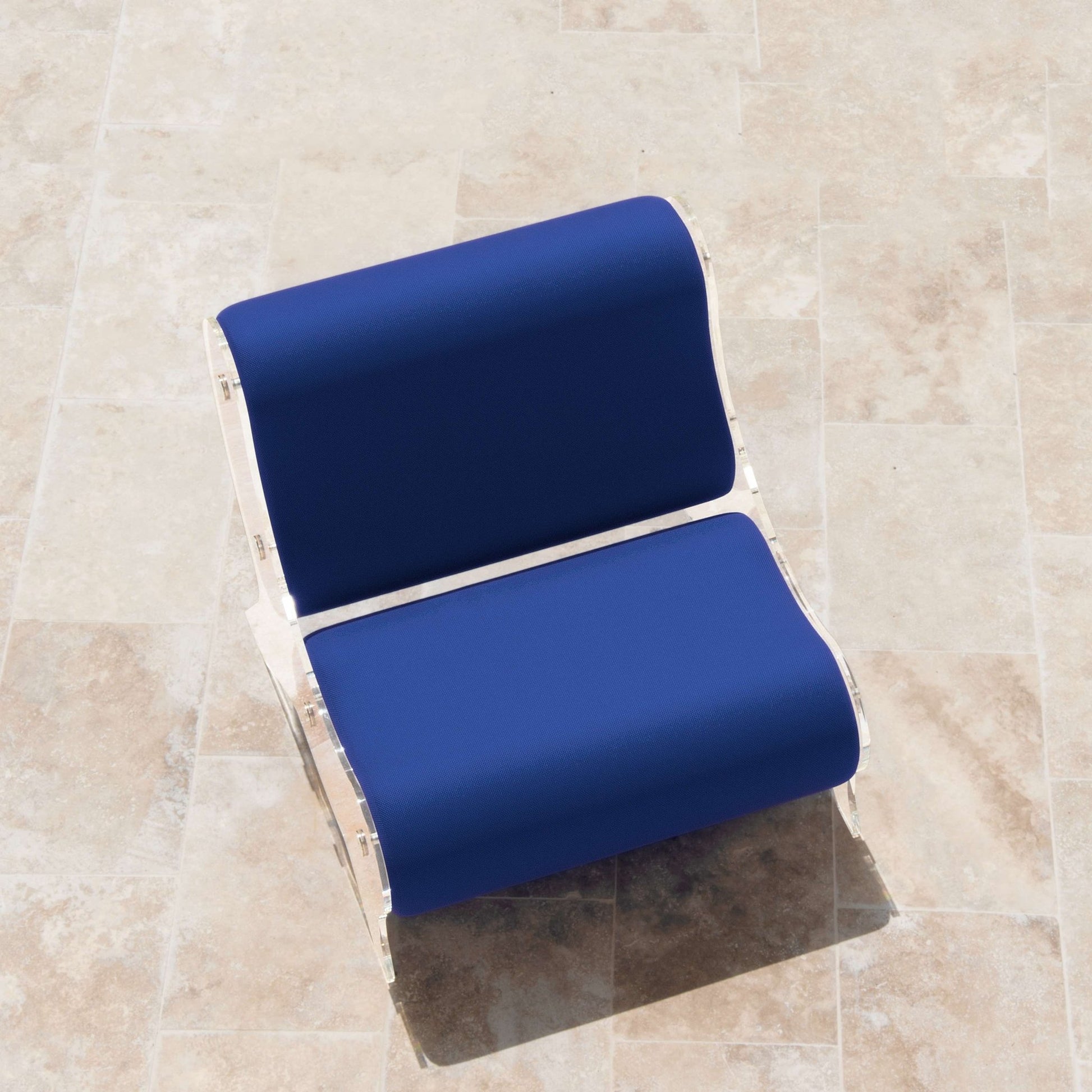 Fauteuil en altuglas et mousse alvéolaire - KUUMO DESIGN - La Maison MilanaiseMW06 - SP - 3Bleu Clair