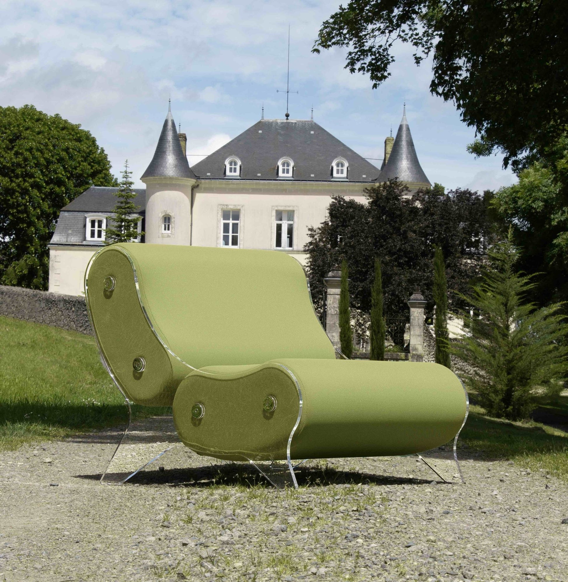 Fauteuil en altuglas et mousse alvéolaire - KUUMO DESIGN - La Maison MilanaiseMW06 - SP - 2Blanc