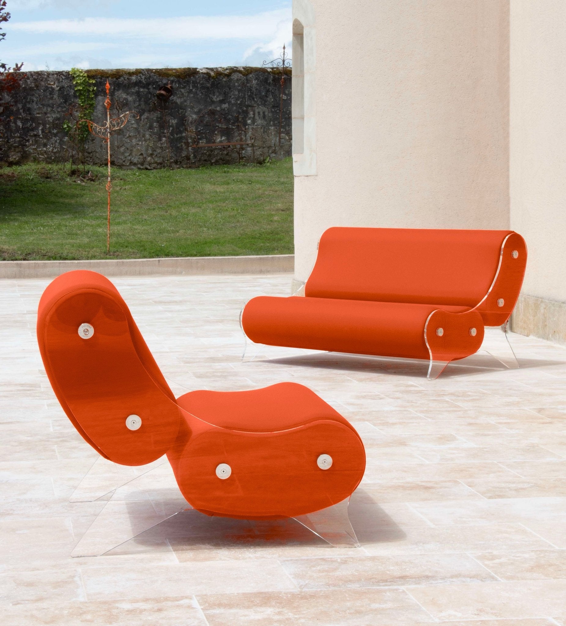 Fauteuil en altuglas et mousse alvéolaire - KUUMO DESIGN - La Maison MilanaiseMW06 - SP - 2Blanc