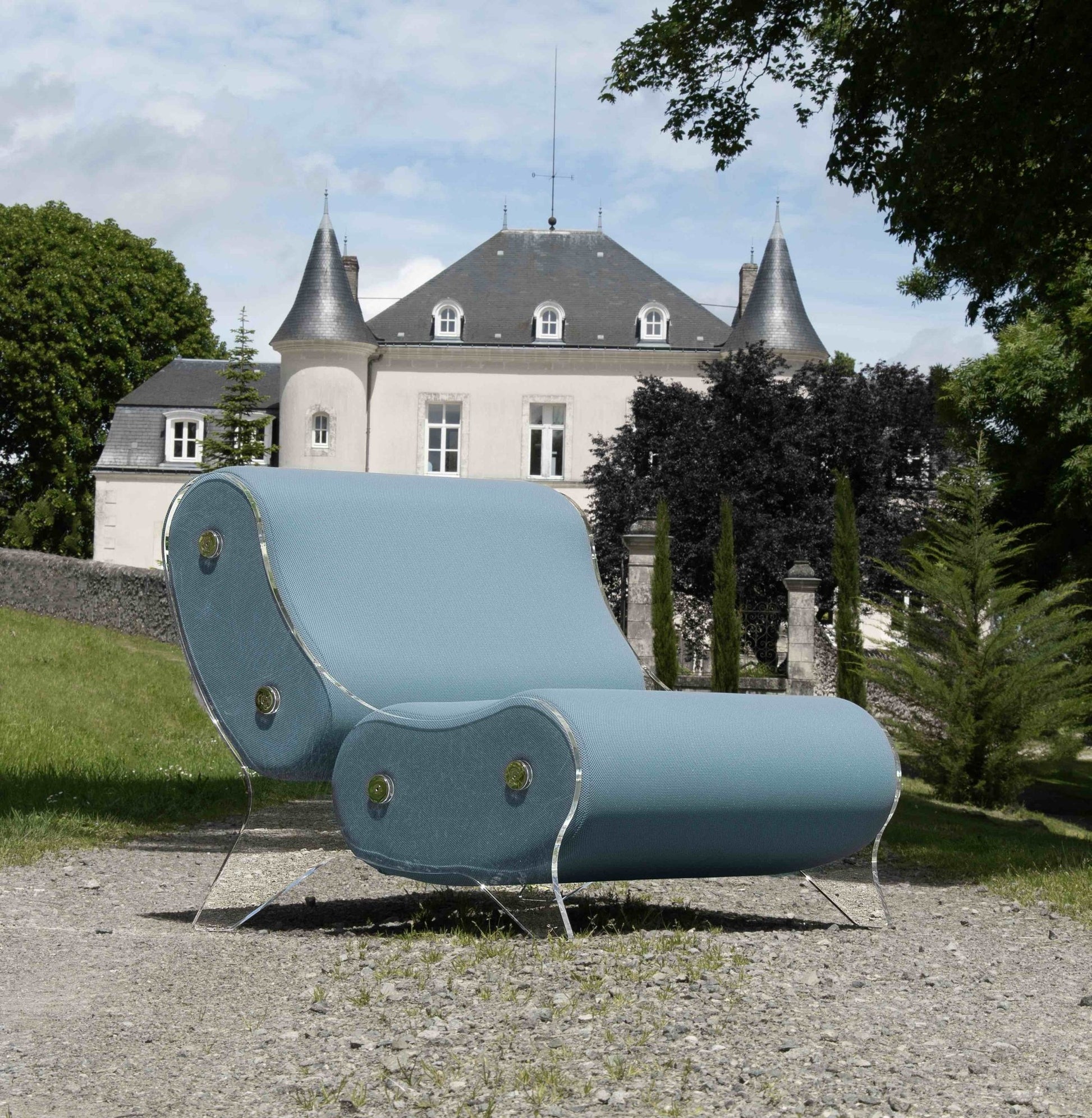 Fauteuil en altuglas et mousse alvéolaire - KUUMO DESIGN - La Maison MilanaiseMW06 - SP - 2Blanc