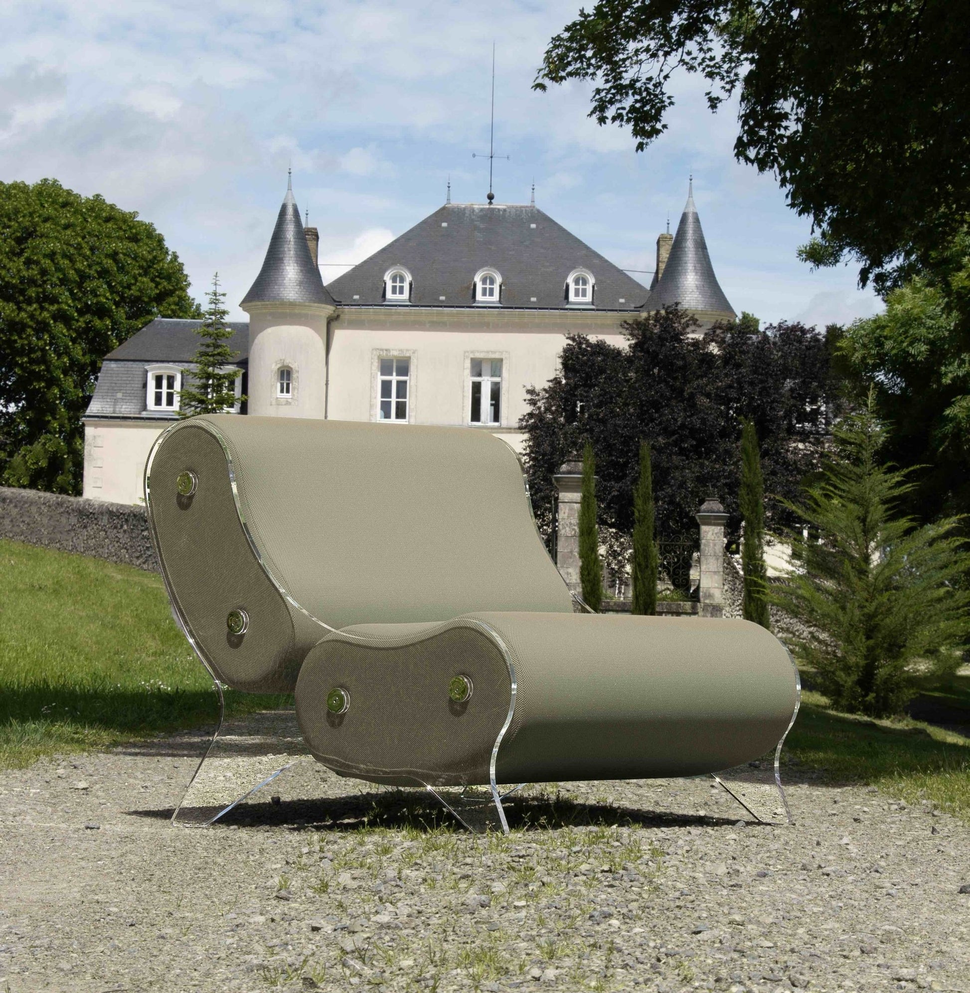 Fauteuil en altuglas et mousse alvéolaire - KUUMO DESIGN - La Maison MilanaiseMW06 - SP - 2Blanc