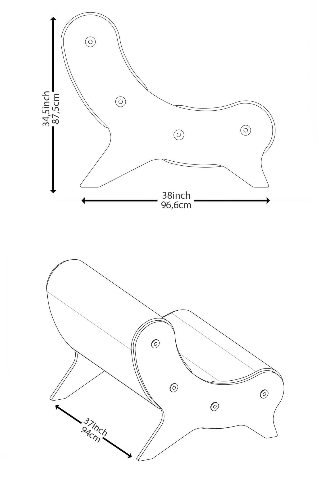 Fauteuil en altuglas et mousse alvéolaire - KUUMO DESIGN - La Maison MilanaiseMW06 - SP - 2Blanc