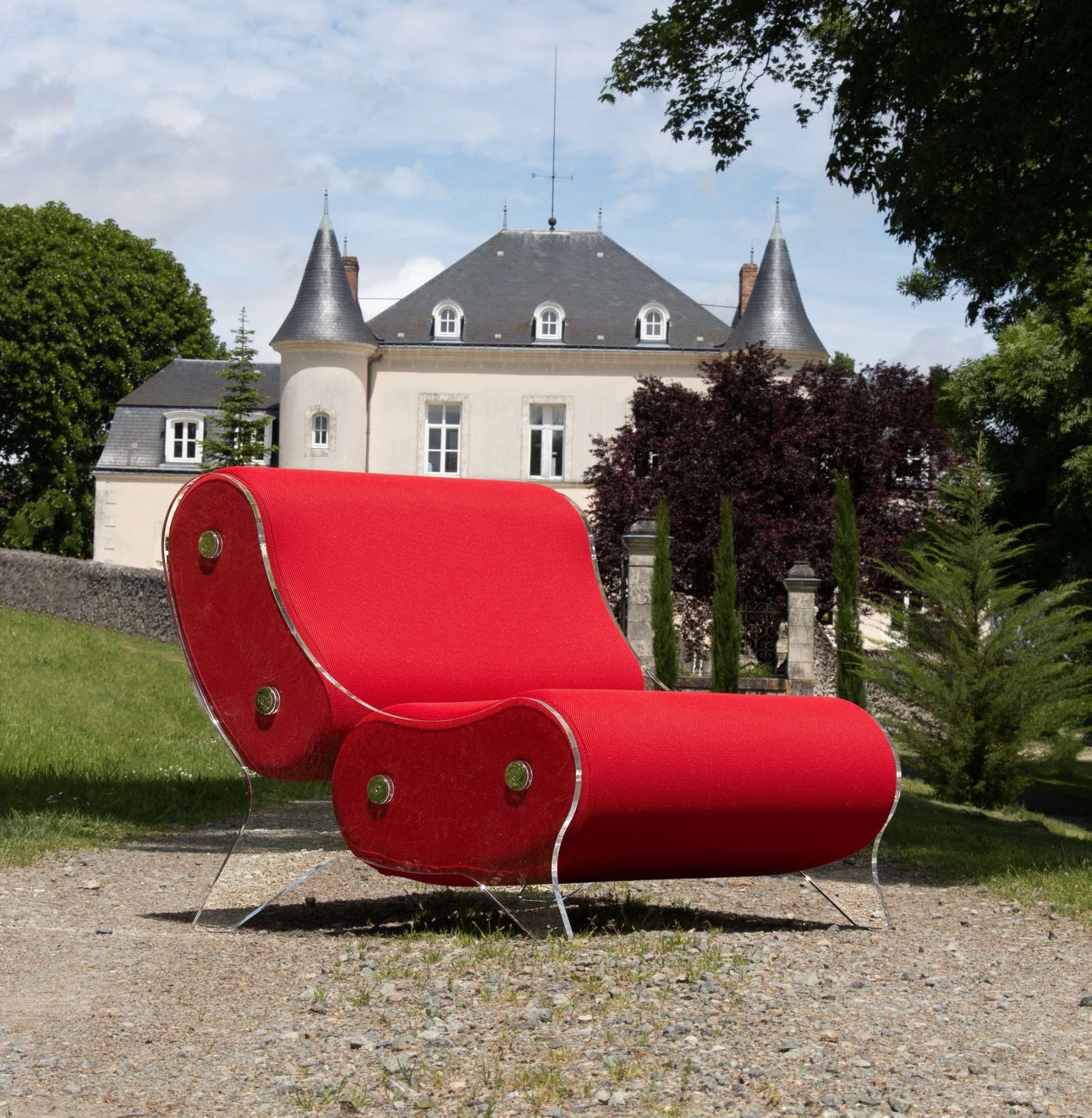 Fauteuil en altuglas et mousse alvéolaire - KUUMO DESIGN - La Maison MilanaiseMW06 - SP - 2Blanc