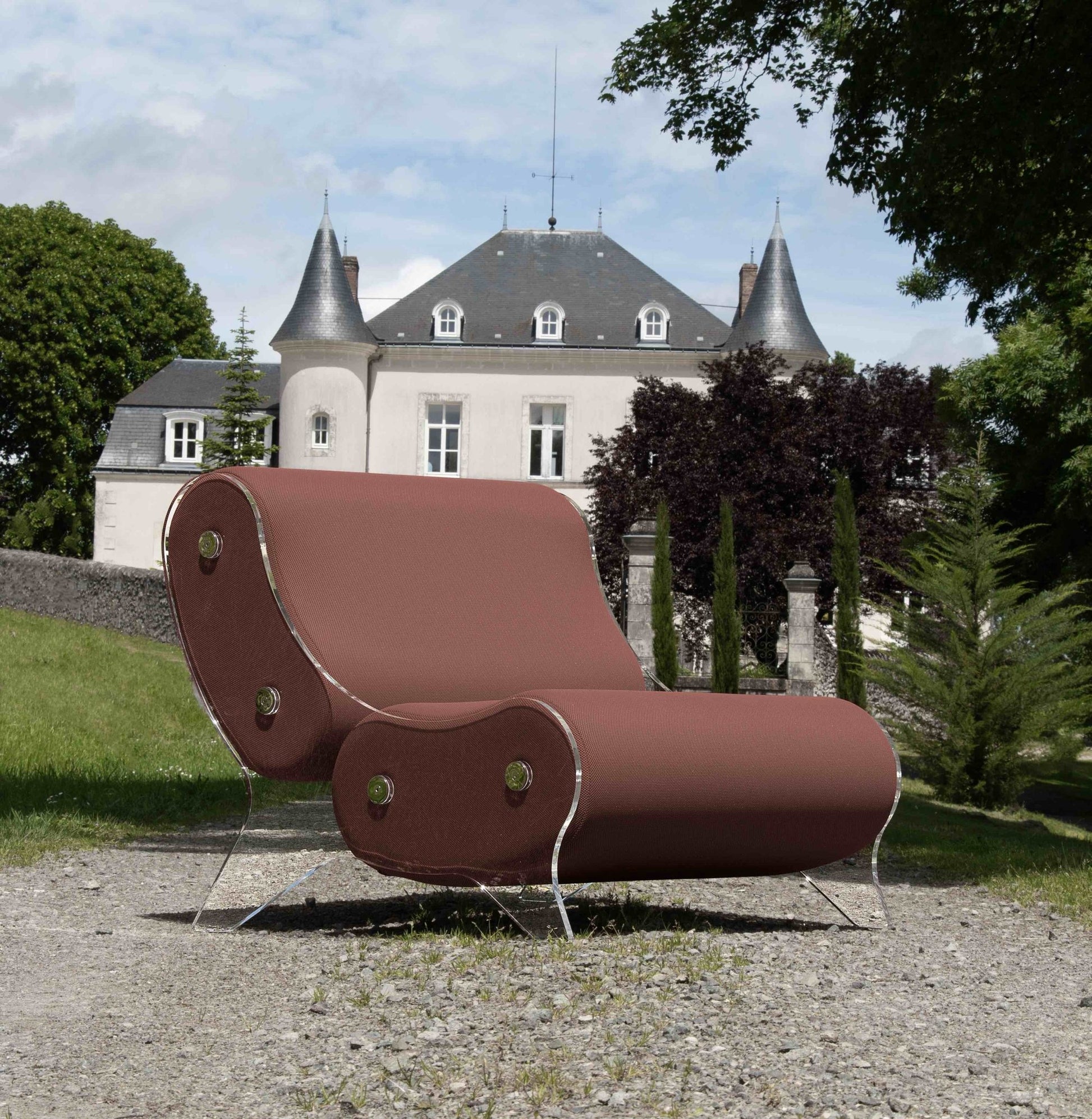 Fauteuil en altuglas et mousse alvéolaire - KUUMO DESIGN - La Maison MilanaiseMW06 - SP - 2Blanc