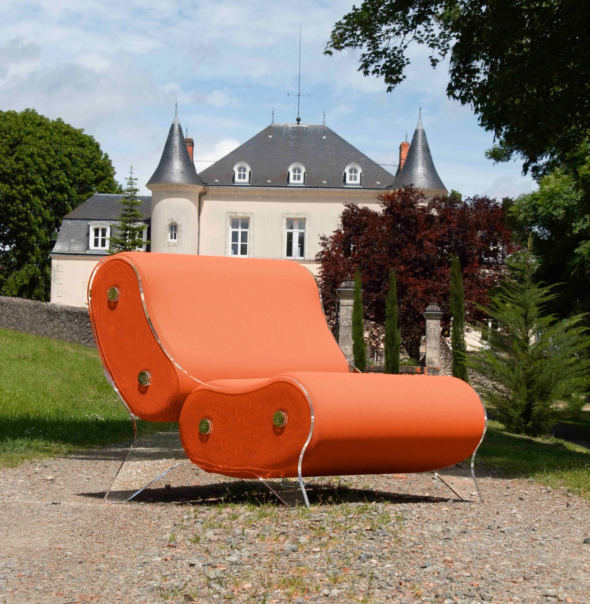Fauteuil en altuglas et mousse alvéolaire - KUUMO DESIGN - La Maison MilanaiseMW06 - SP - 2Blanc