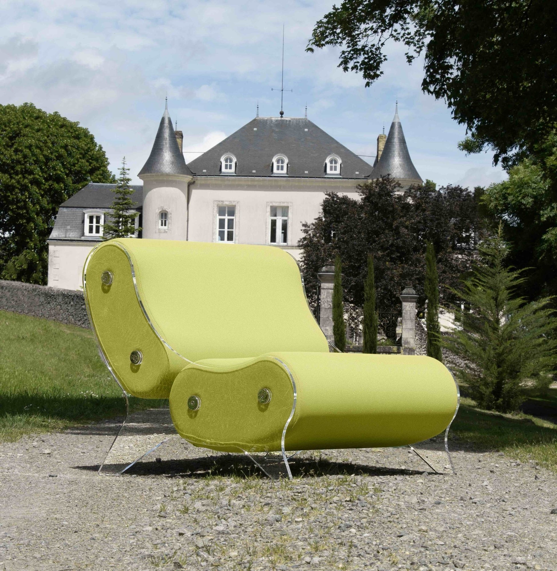 Fauteuil en altuglas et mousse alvéolaire - KUUMO DESIGN - La Maison MilanaiseMW06 - SP - 2Blanc