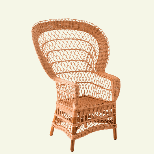 Fauteuil en osier EVENTAIL – KOK MAISON - La Maison MilanaiseEVENTAIL - 3naturelSans coussin
