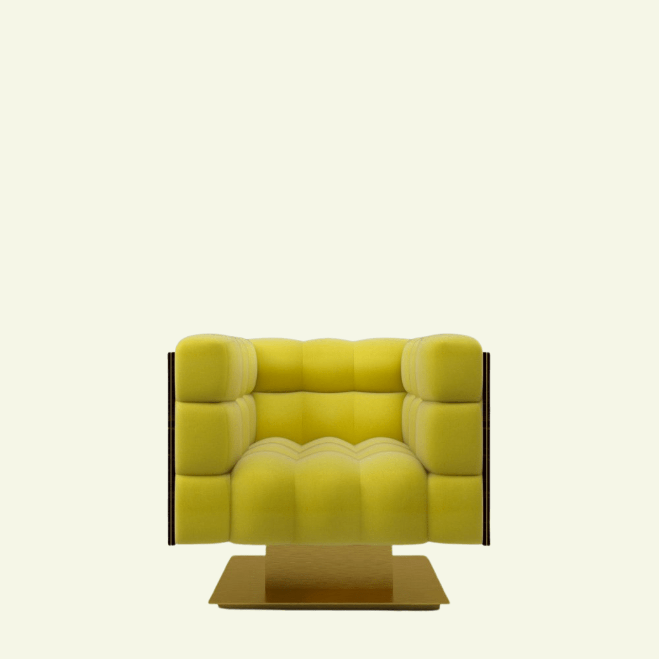 Fauteuil Montgomery – Coque bois & piètement métal brossé - MARIONI - La Maison MilanaiseI0223