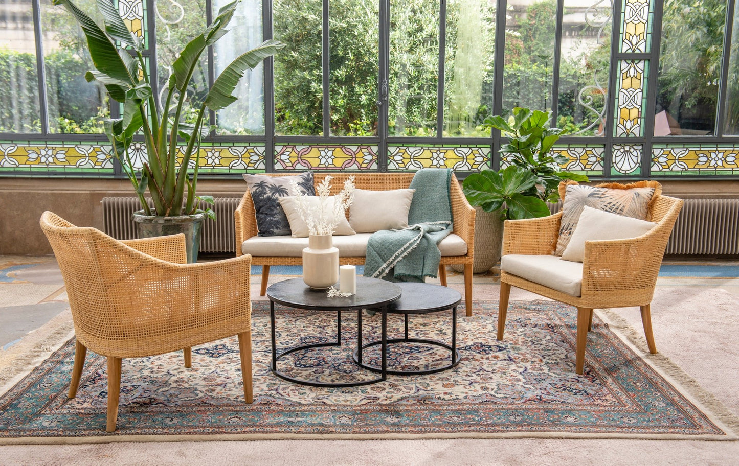 Fauteuil rotin & cannage SAIGON – Charme vintage et savoir - faire artisanal - KOK MAISON - La Maison Milanaise461 - 1