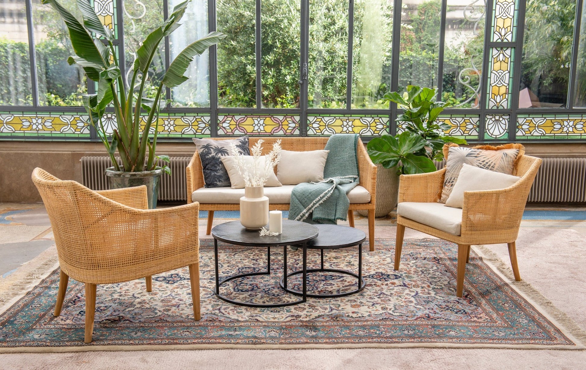 Fauteuil rotin & cannage SAIGON – Charme vintage et savoir - faire artisanal - KOK MAISON - La Maison Milanaise461 - 1