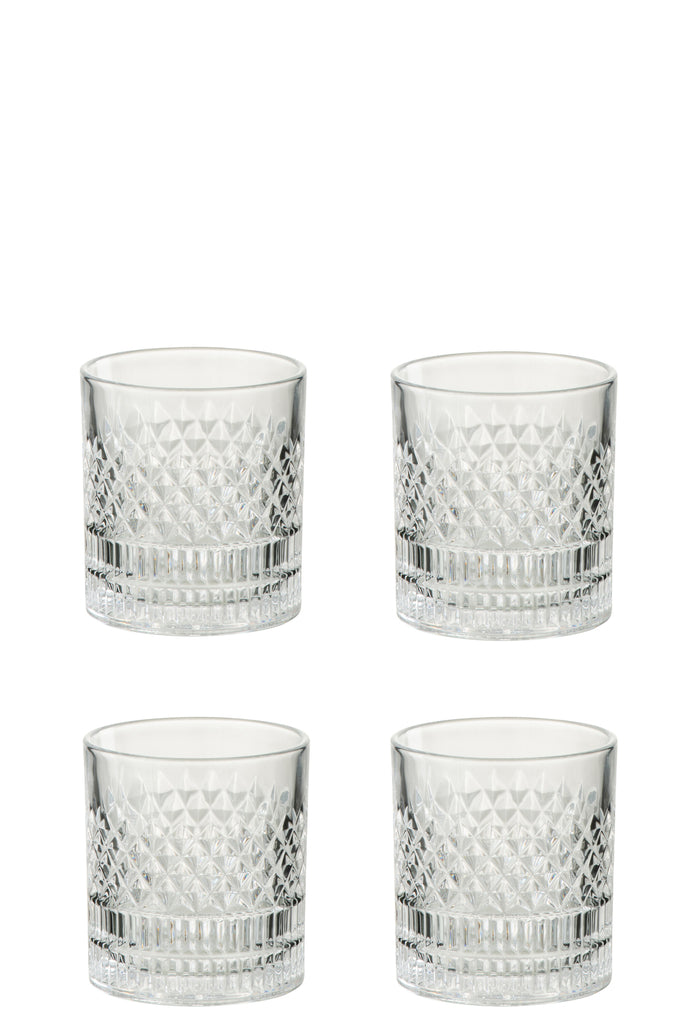 4 Verres à Whisky TENNESSEE J-Line