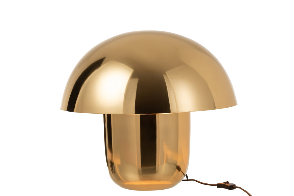 Lampe Champignon Fer Or Grand