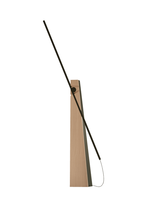 Lampadaire en aluminium et bois Astolfo - LUMEN CENTER - La Maison MilanaiseAST11LRHT