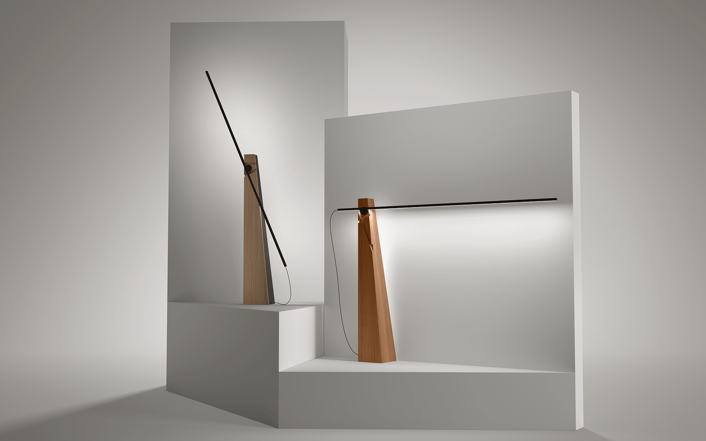 Lampadaire en noyer Astolfo - LUMEN CENTER - La Maison MilanaiseAST11LN
