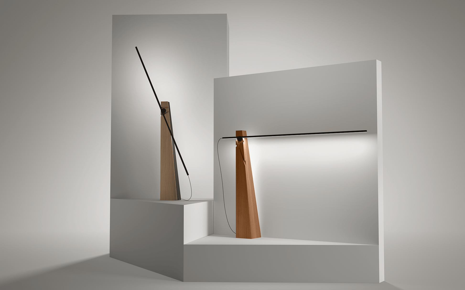 Lampadaire en noyer Astolfo - LUMEN CENTER - La Maison MilanaiseAST11LN