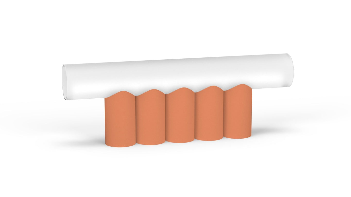 Lampe à poser 5 tubes en métal Multitude - MATIERE GRISE - La Maison MilanaiseMULTITUDE3APOSER - 16Orange givré 144