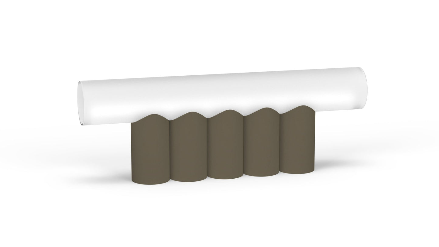 Lampe à poser 5 tubes en métal Multitude - MATIERE GRISE - La Maison MilanaiseMULTITUDE3APOSER - 37Brut Vernis fumé 241