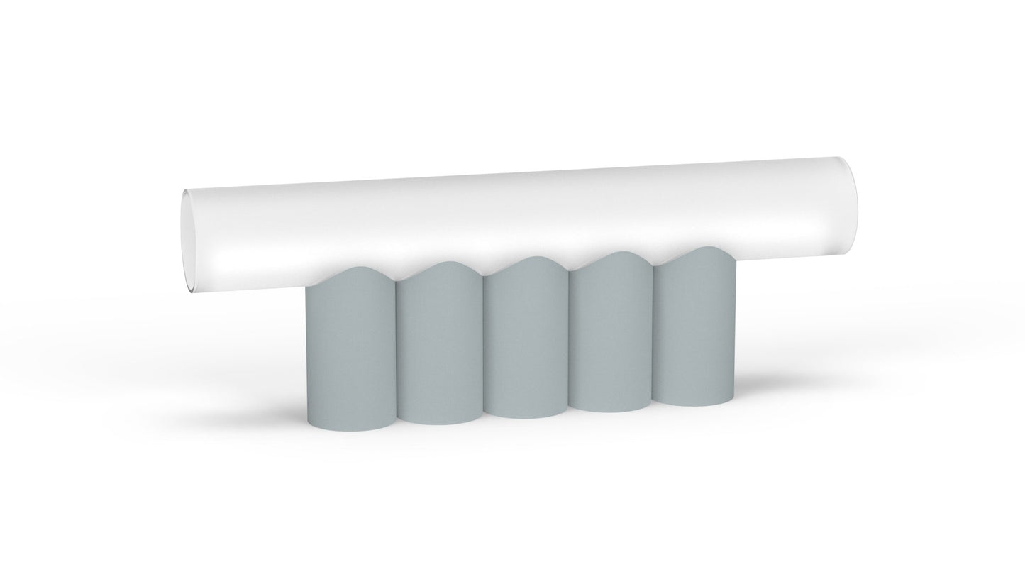 Lampe à poser 5 tubes en métal Multitude - MATIERE GRISE - La Maison MilanaiseMULTITUDE3APOSER - 38Nuage 002