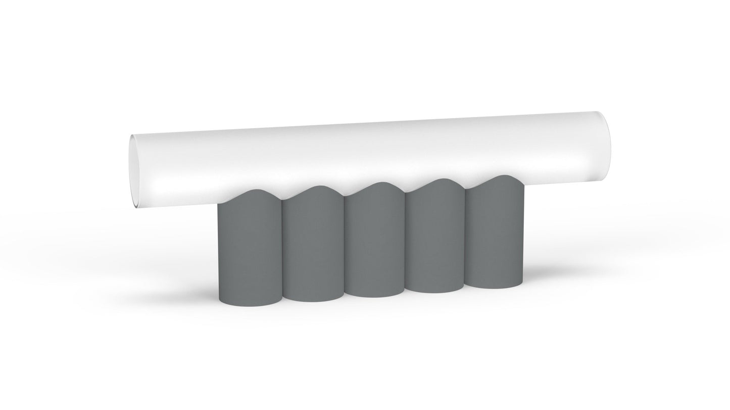 Lampe à poser 5 tubes en métal Multitude - MATIERE GRISE - La Maison MilanaiseMULTITUDE3APOSER - 4Orage 221