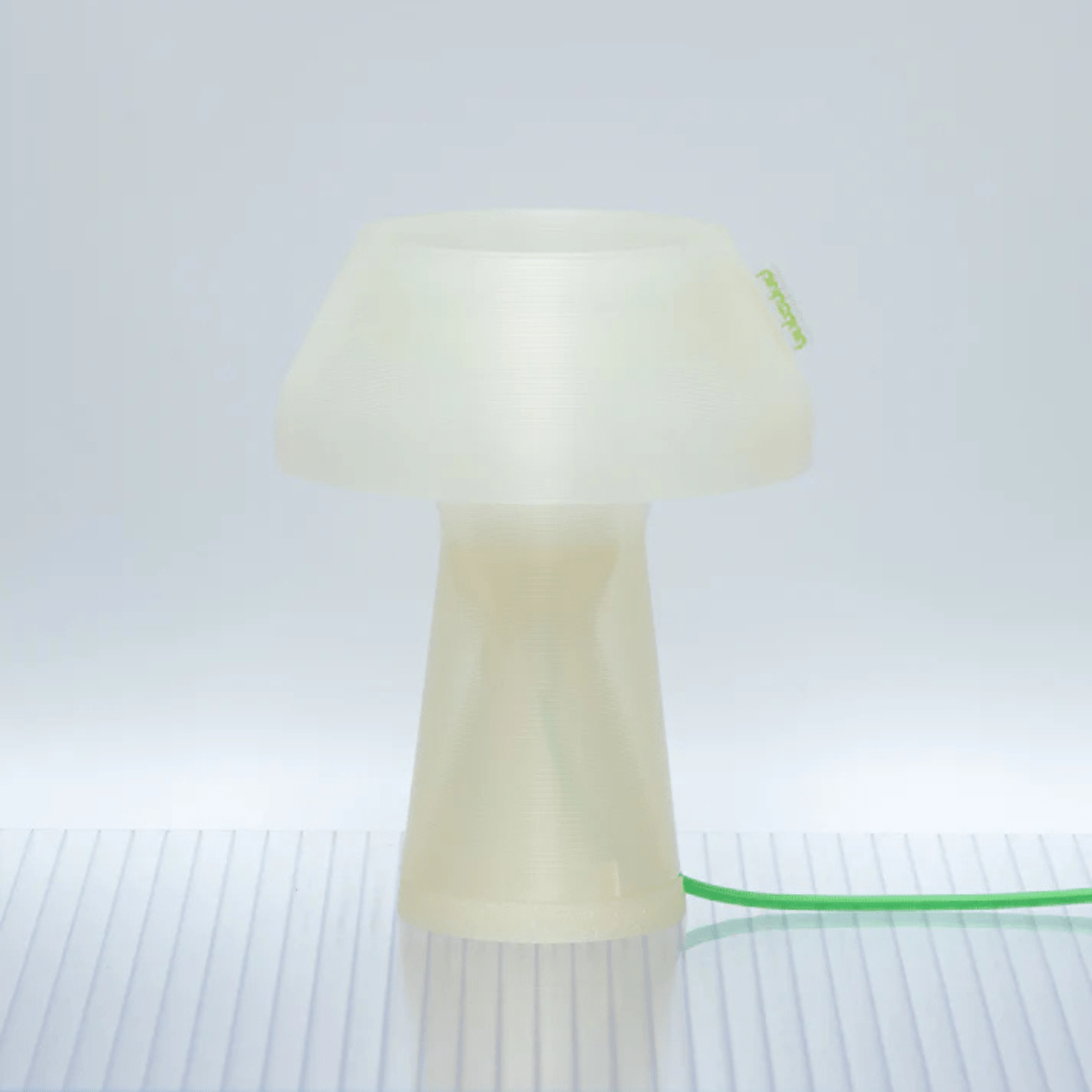 Lampe à poser en bioplastique blanche Originale.gcode - PRESQUE STUDIO. - La Maison Milanaiseoriginalgcodemononaturel - 1Originale Ø21cmxH27cmBlanc Chaud