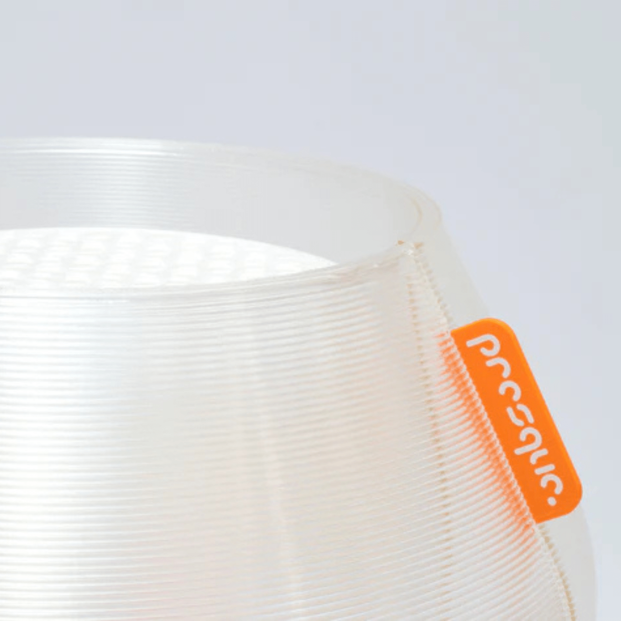 Lampe à poser en bioplastique jaune et blanc Originale.gcode - PRESQUE STUDIO - La Maison Milanaiseoriginalgcodejaune - 1Originale Ø21cmxH27cmBlanc Chaud