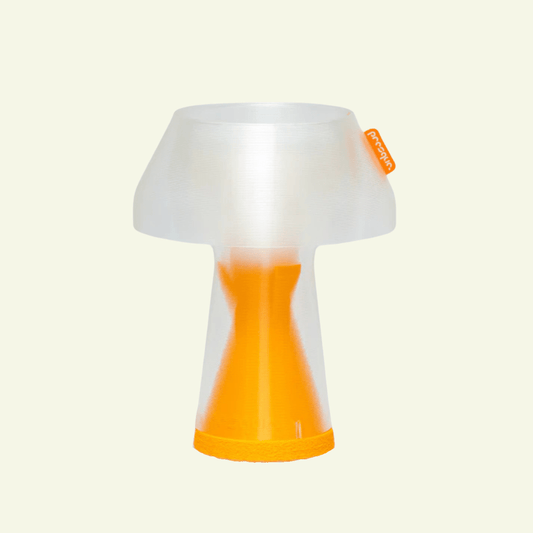 Lampe à poser en bioplastique jaune et blanc Originale.gcode - PRESQUE STUDIO - La Maison Milanaiseoriginalgcodejaune - 1Originale Ø21cmxH27cmBlanc Chaud