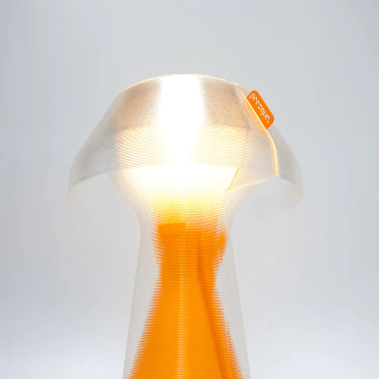Lampe à poser en bioplastique jaune et blanc Originale.gcode - PRESQUE STUDIO - La Maison Milanaiseoriginalgcodejaune - 1Originale Ø21cmxH27cmBlanc Chaud