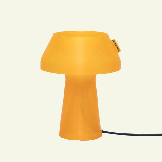 Lampe à poser en bioplastique jaune Originale.gcode - PRESQUE STUDIO. - La Maison Milanaiseoriginalgcodemonojaune - 1Originale Ø21cmxH27cmBlanc Chaud