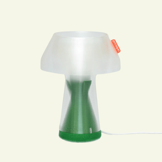 Lampe à poser en bioplastique vert et blanc Originale.gcode - PRESQUE STUDIO - La Maison Milanaiseoriginalgcodevert - 1Originale Ø21cmxH27cmBlanc Chaud