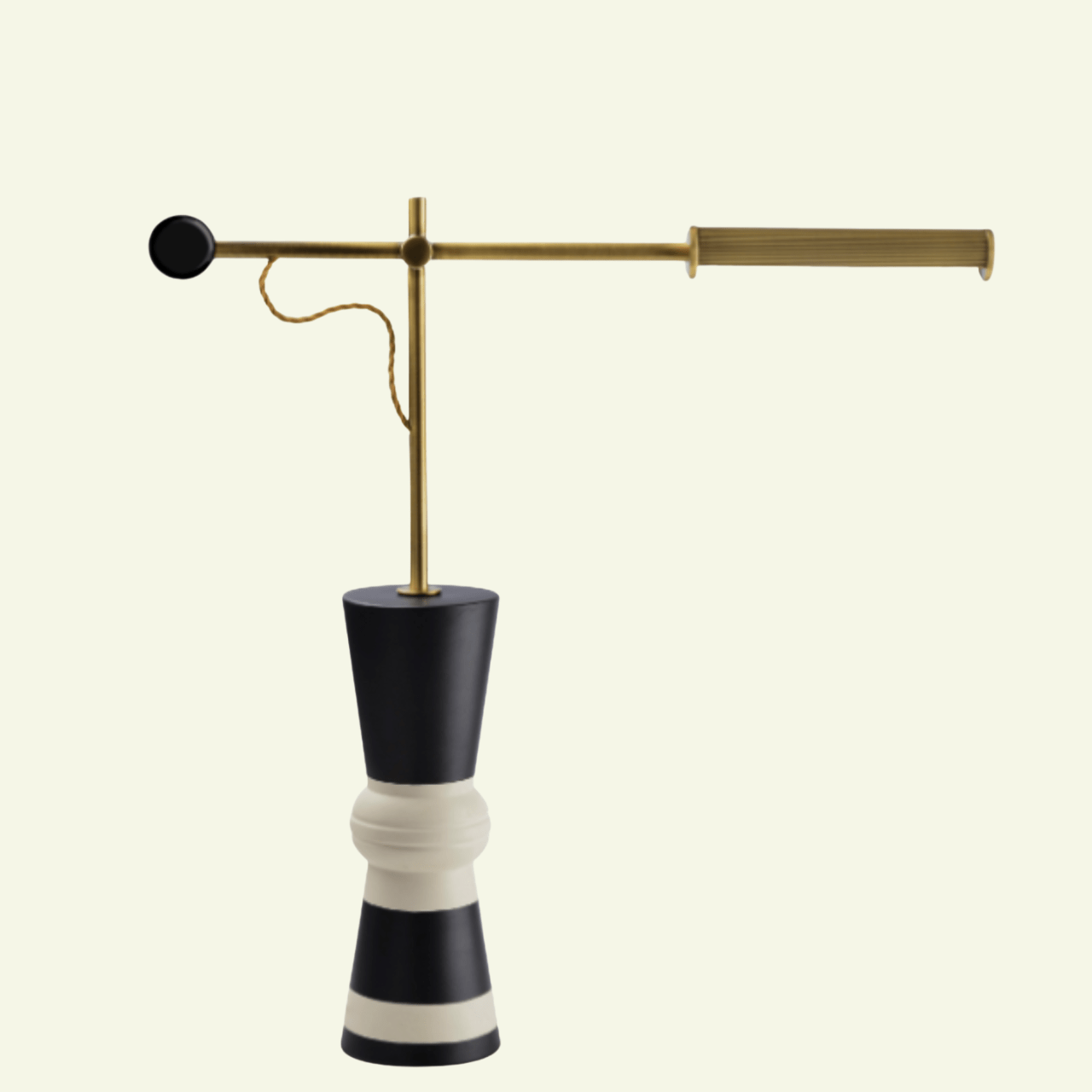 Lampe à poser en céramique noire et blanche Goldie - MARIONI - La Maison Milanaise02822B