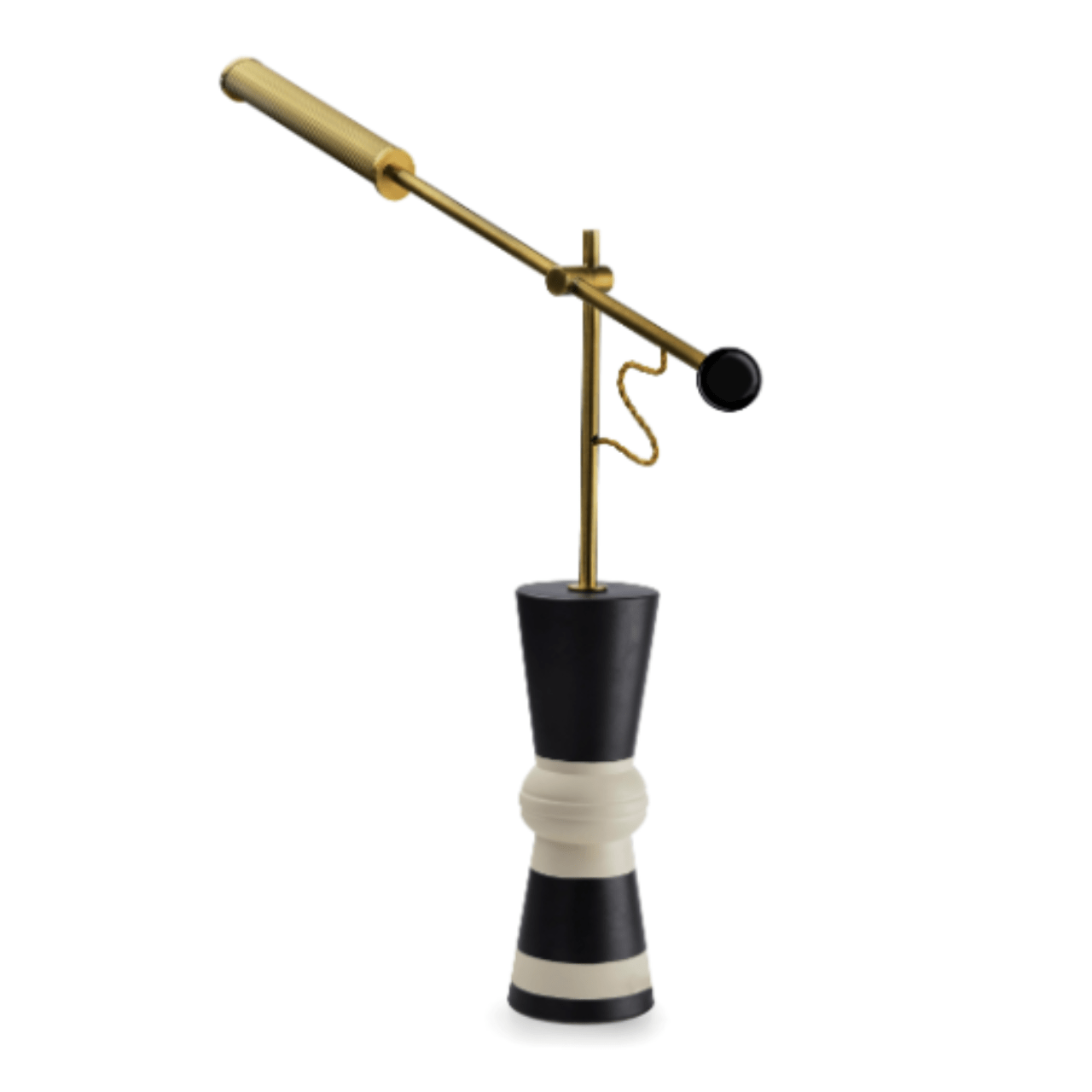 Lampe à poser en céramique noire et blanche Goldie - MARIONI - La Maison Milanaise02822B