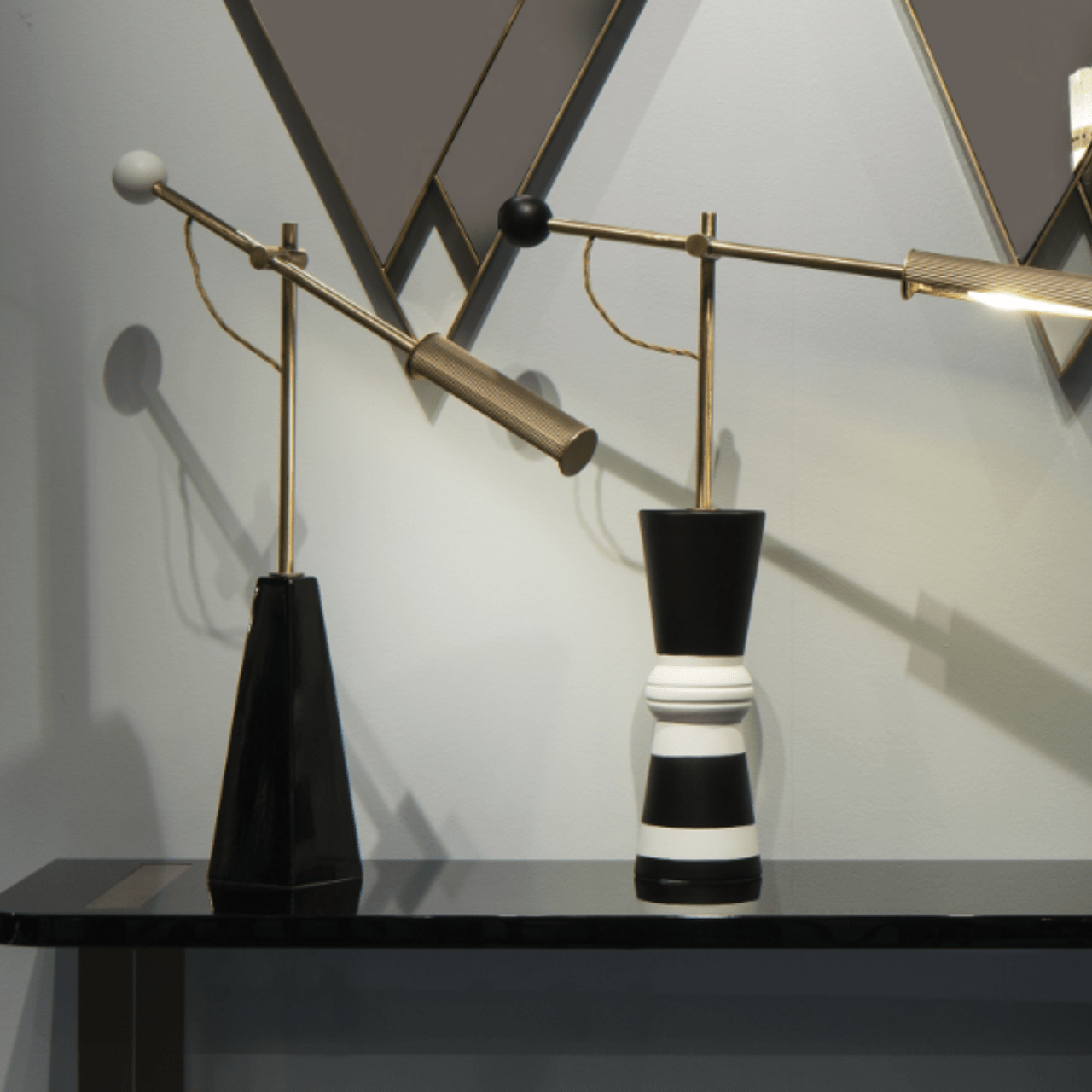 Lampe à poser en céramique noire Goldie - MARIONI - La Maison Milanaise02822C