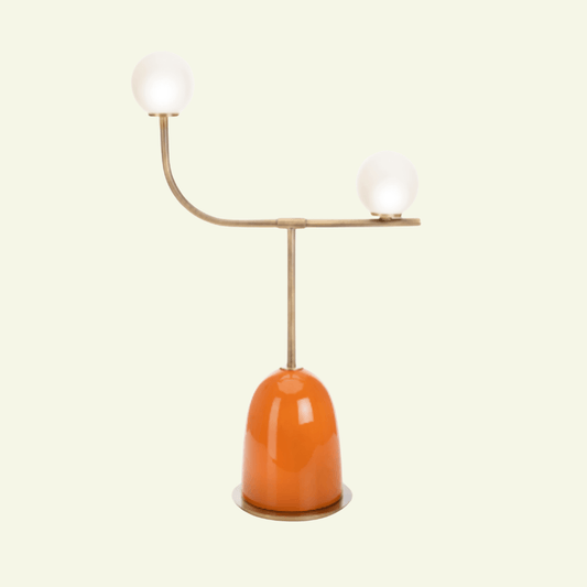 Lampe à poser en céramique orange Pins - MARIONI - La Maison Milanaise02984