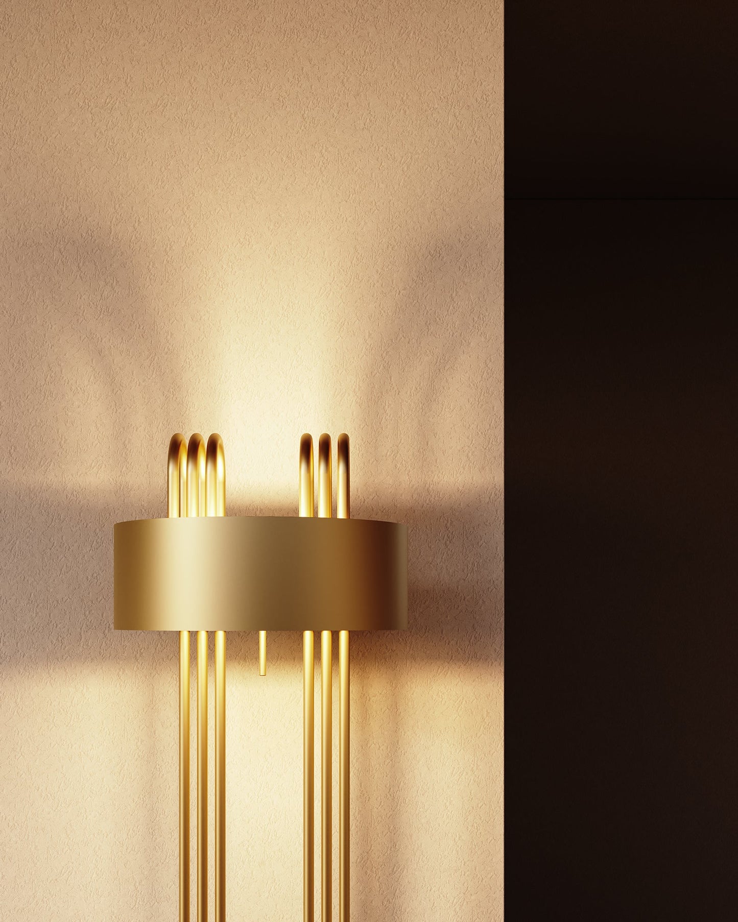 Lampe à poser en métal design TMB 02 - LUMEN CENTER - La Maison MilanaiseTMB02152Laiton Brossé