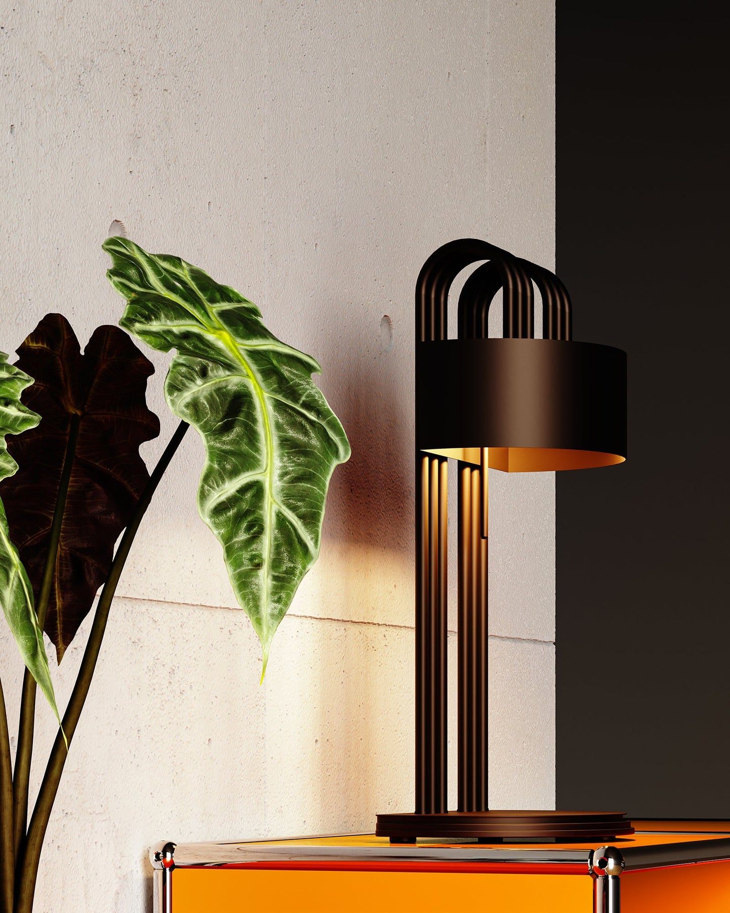 Lampe à poser en métal design TMB 02 - LUMEN CENTER - La Maison MilanaiseTMB02175Bronze