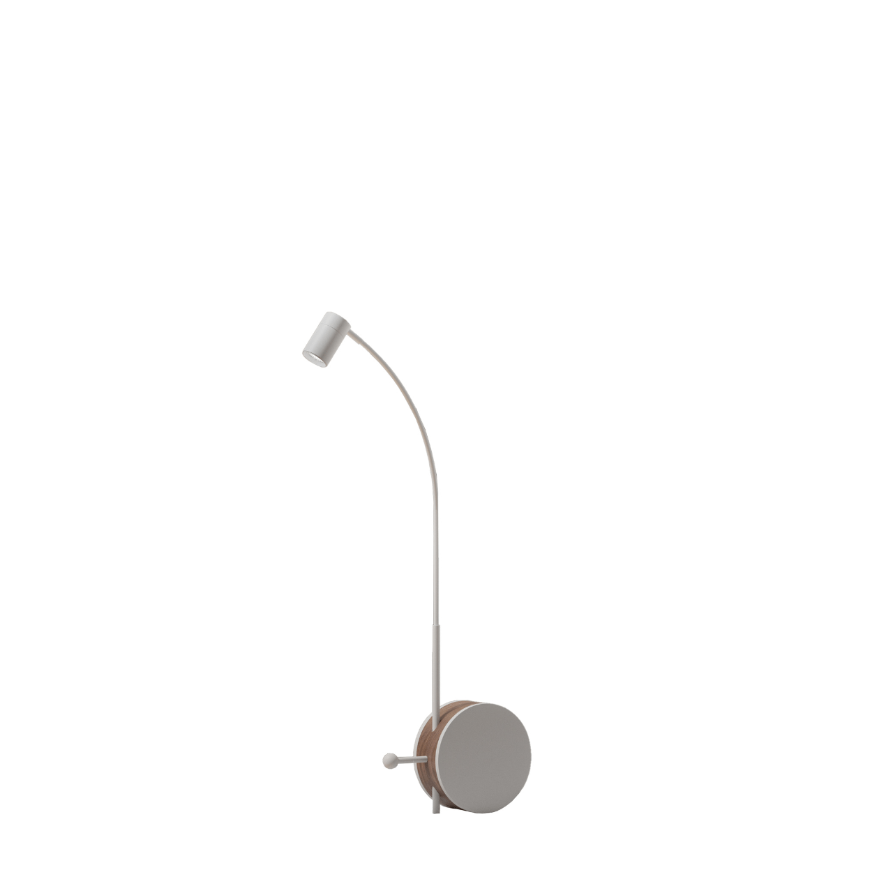 Lampe à poser en métal et noyer Chiocciola 02 - LUMEN CENTER - La Maison MilanaiseCHIO02105Blanc 105