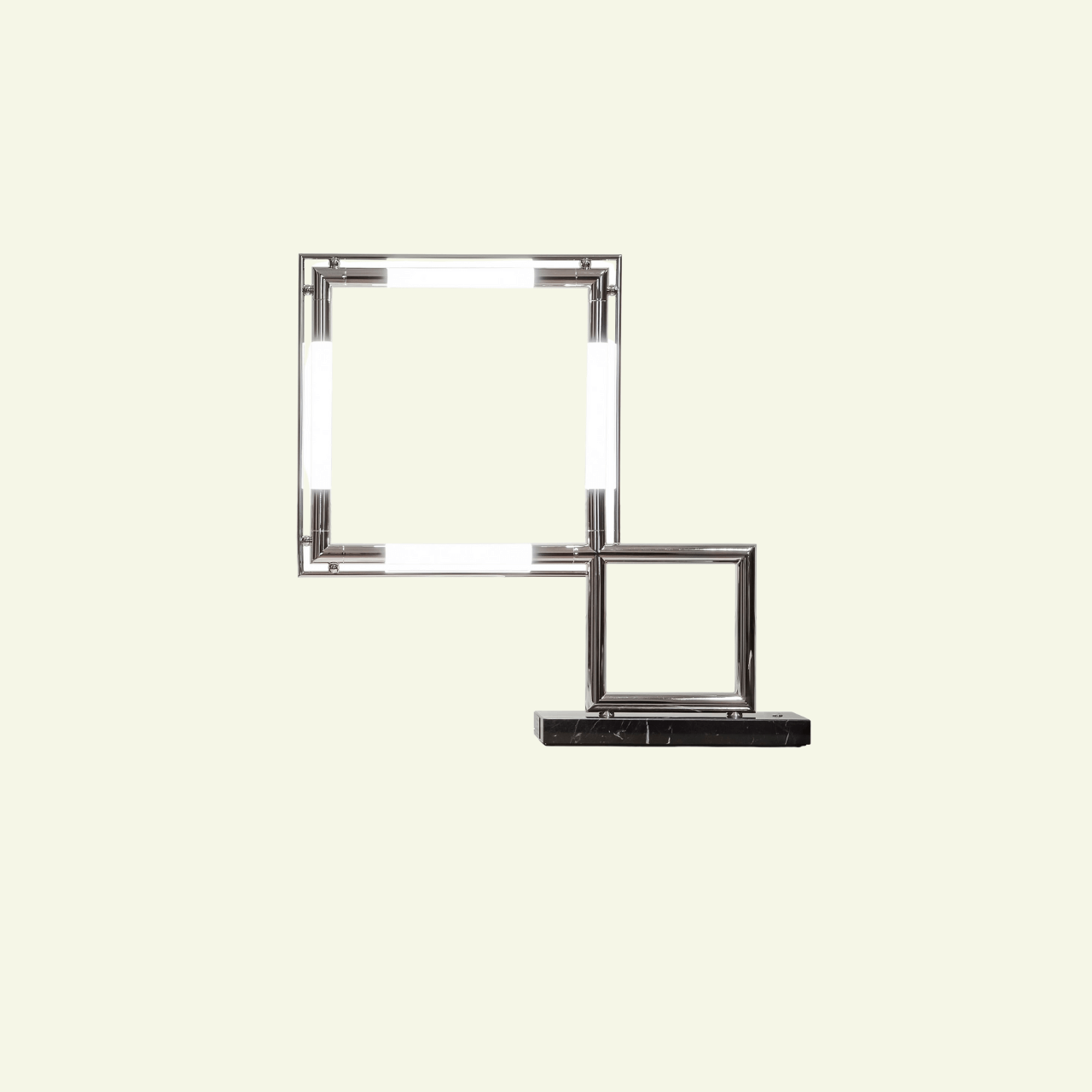 Lampe à poser Quadro – Laiton & Marbre - LUMEN CENTER - La Maison MilanaiseQUADL150N7Chrome 150