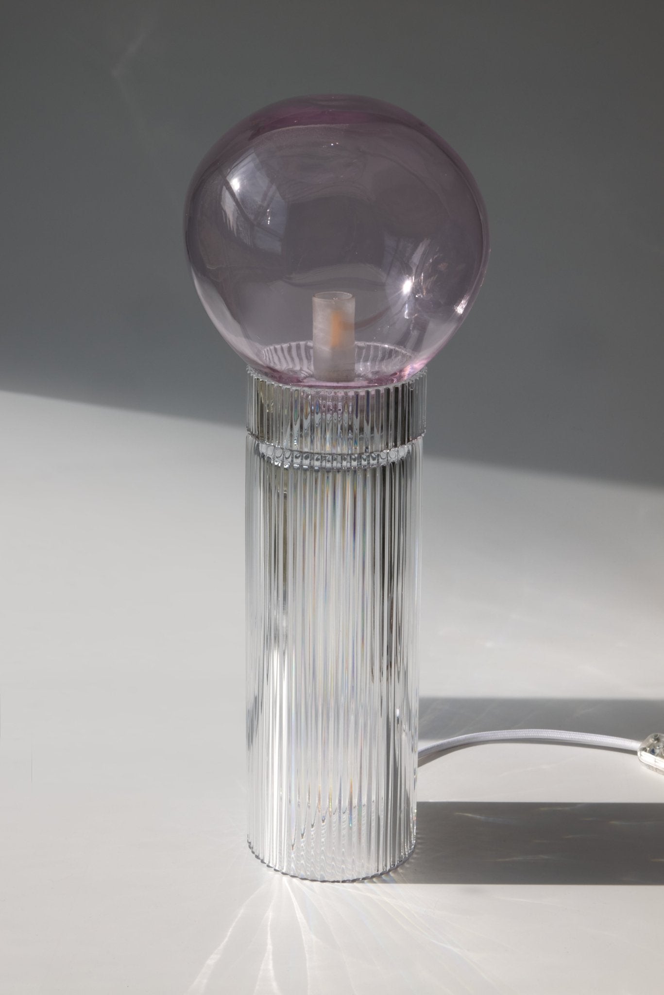 Lampe Onna Nuvola en cristal soufflé et gravé à la main - STUDIO BOJOLA - La Maison MilanaiseONNANUVOLAROSEBlanc et Rose