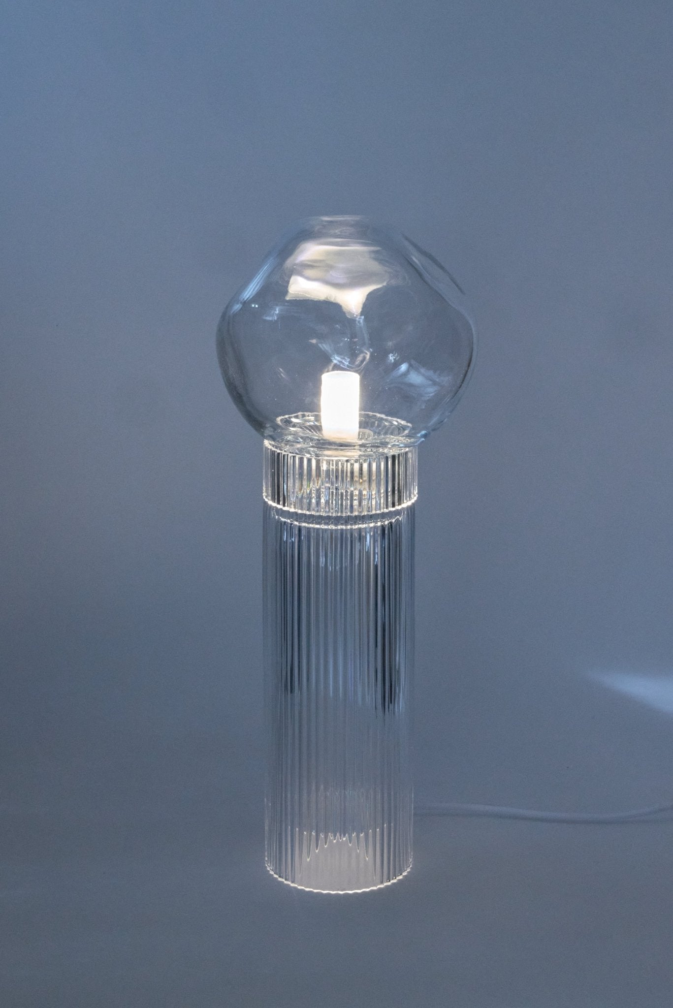Lampe Onna Nuvola en cristal soufflé et gravé à la main - STUDIO BOJOLA - La Maison MilanaiseONNANUVOLABlanc