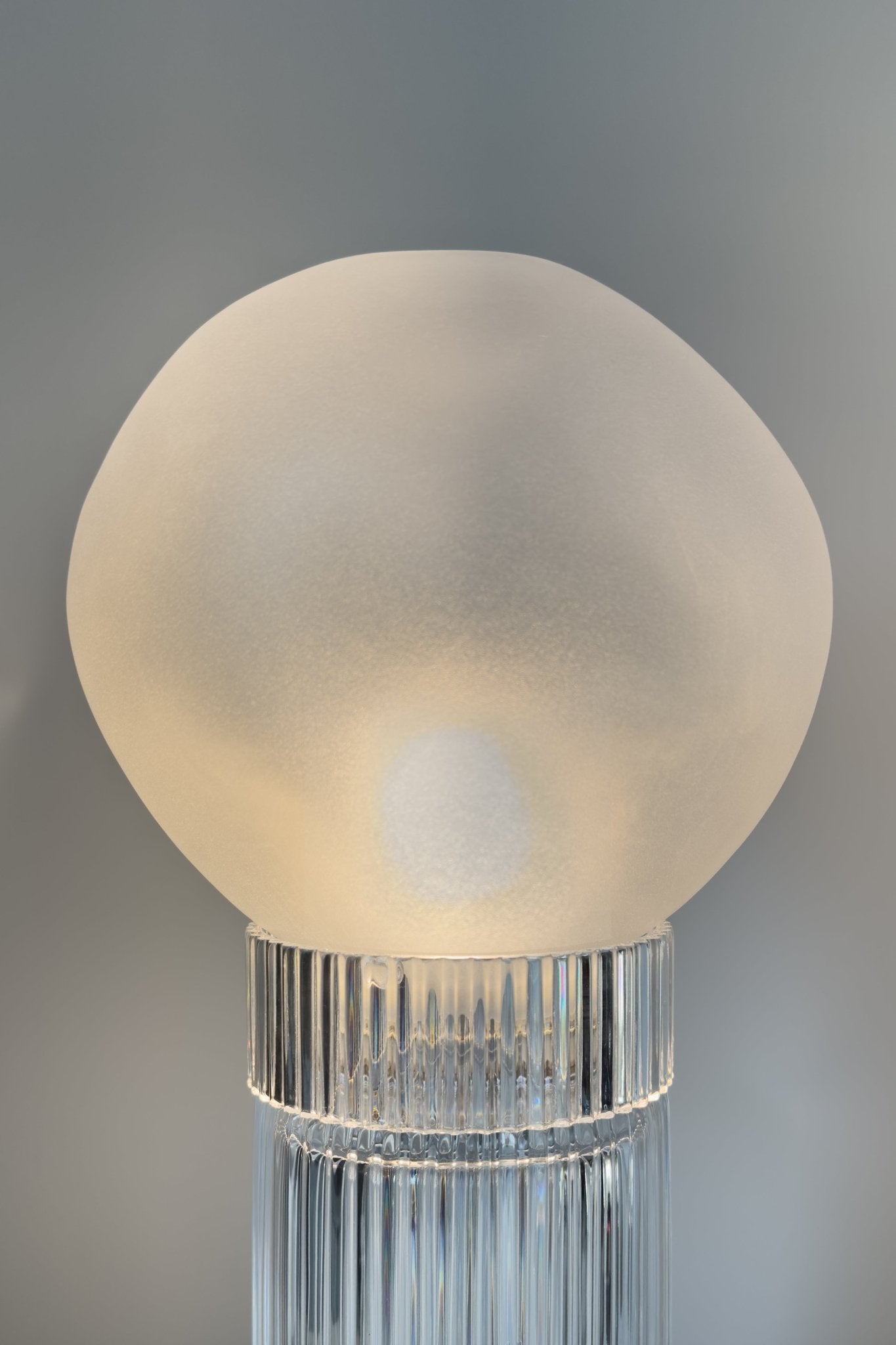 Lampe Tello en cristal soufflé et gravé à la main - STUDIO BOJOLA - La Maison MilanaiseTELLON - 6Blanc