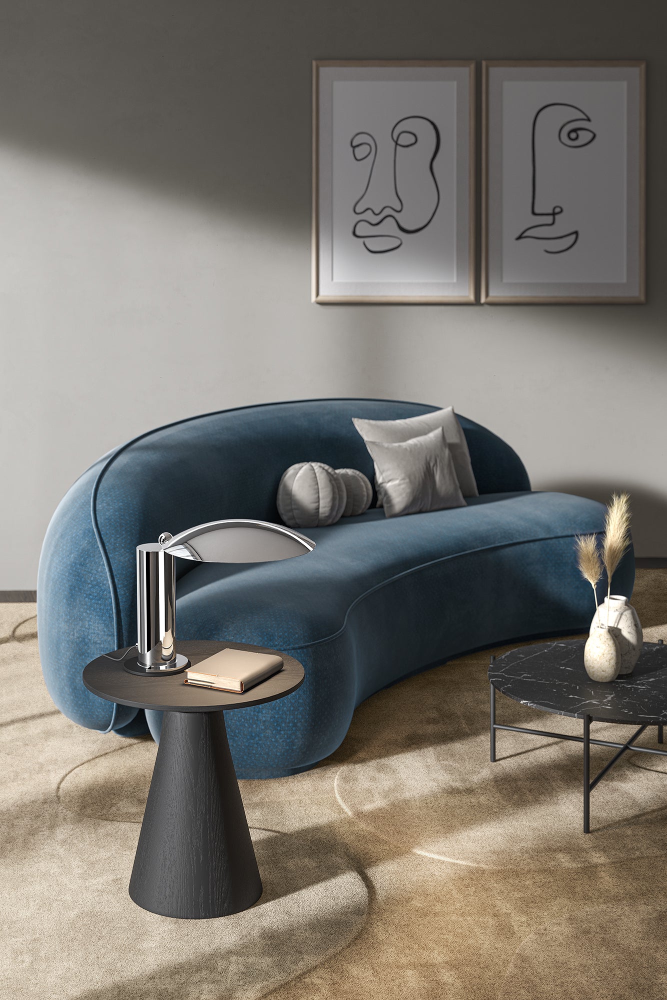 Lampe Washington Design signé Wilmotte - LUMEN CENTER - La Maison MilanaiseWASH151LChrome