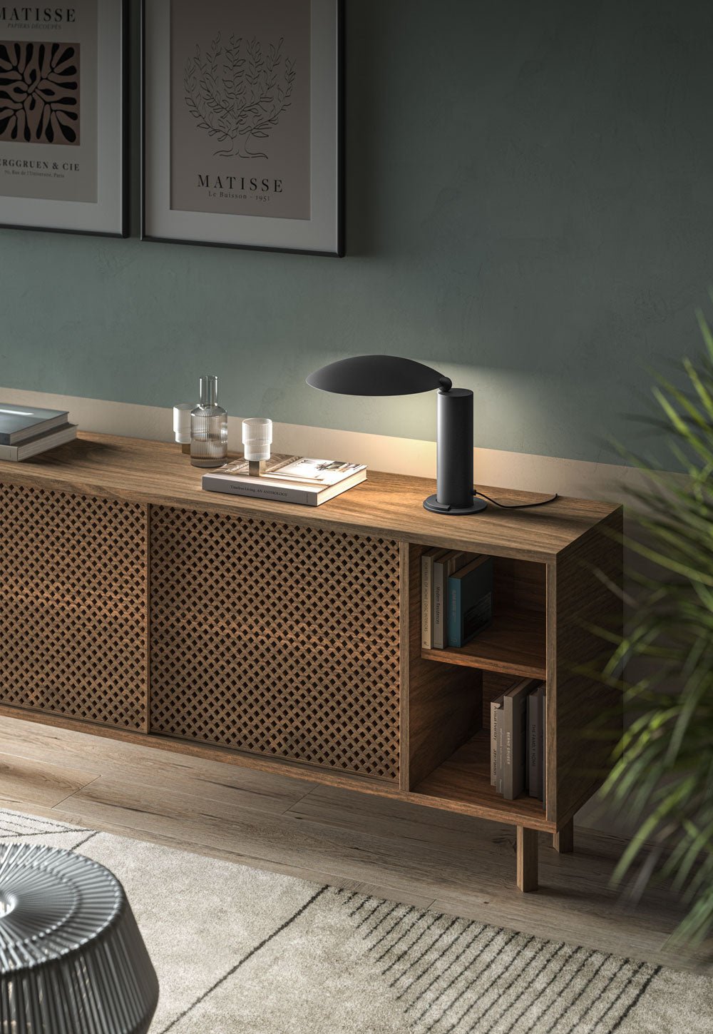 Lampe Washington Design signé Wilmotte - LUMEN CENTER - La Maison MilanaiseWASH158LNickel Noir Satiné Edition Spéciale 40e Anniversaire