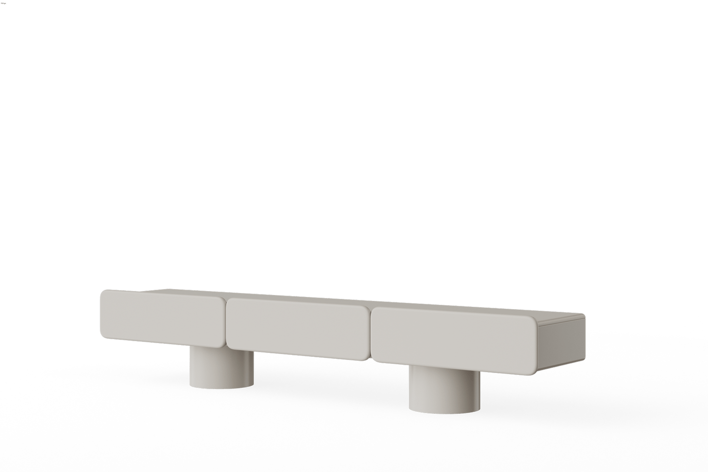 Meuble MARTE 3 – Rangement design italien aux lignes sculpturales - ULTRA MOBILI - La Maison MilanaiseSMR3.L0L0 Laqué mat