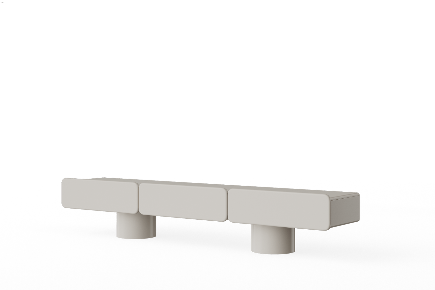Meuble MARTE 3 – Rangement design italien aux lignes sculpturales - ULTRA MOBILI - La Maison MilanaiseSMR3.L0L0 Laqué mat