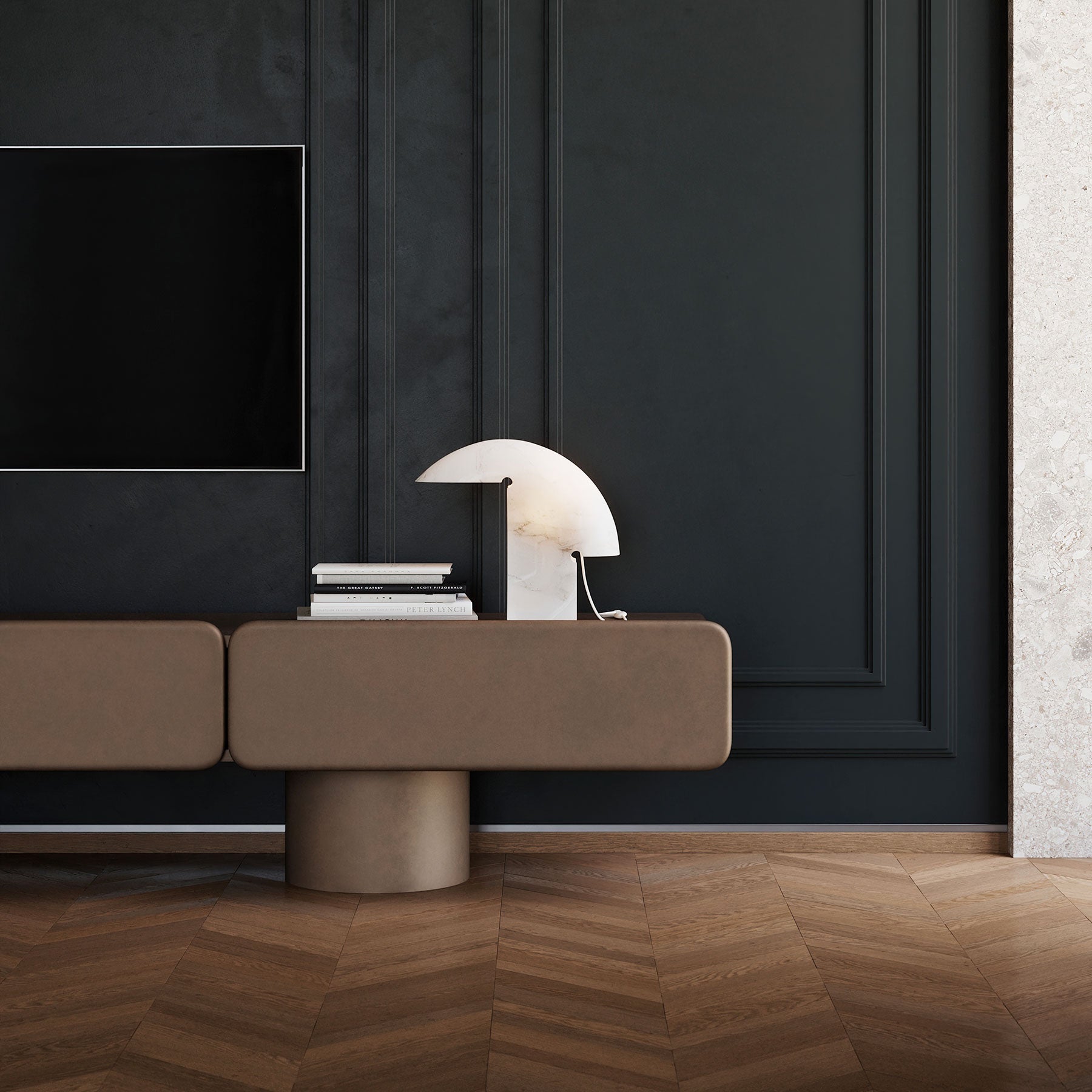 Meuble MARTE 3 – Rangement design italien aux lignes sculpturales - ULTRA MOBILI - La Maison MilanaiseSMR3.BRBronze