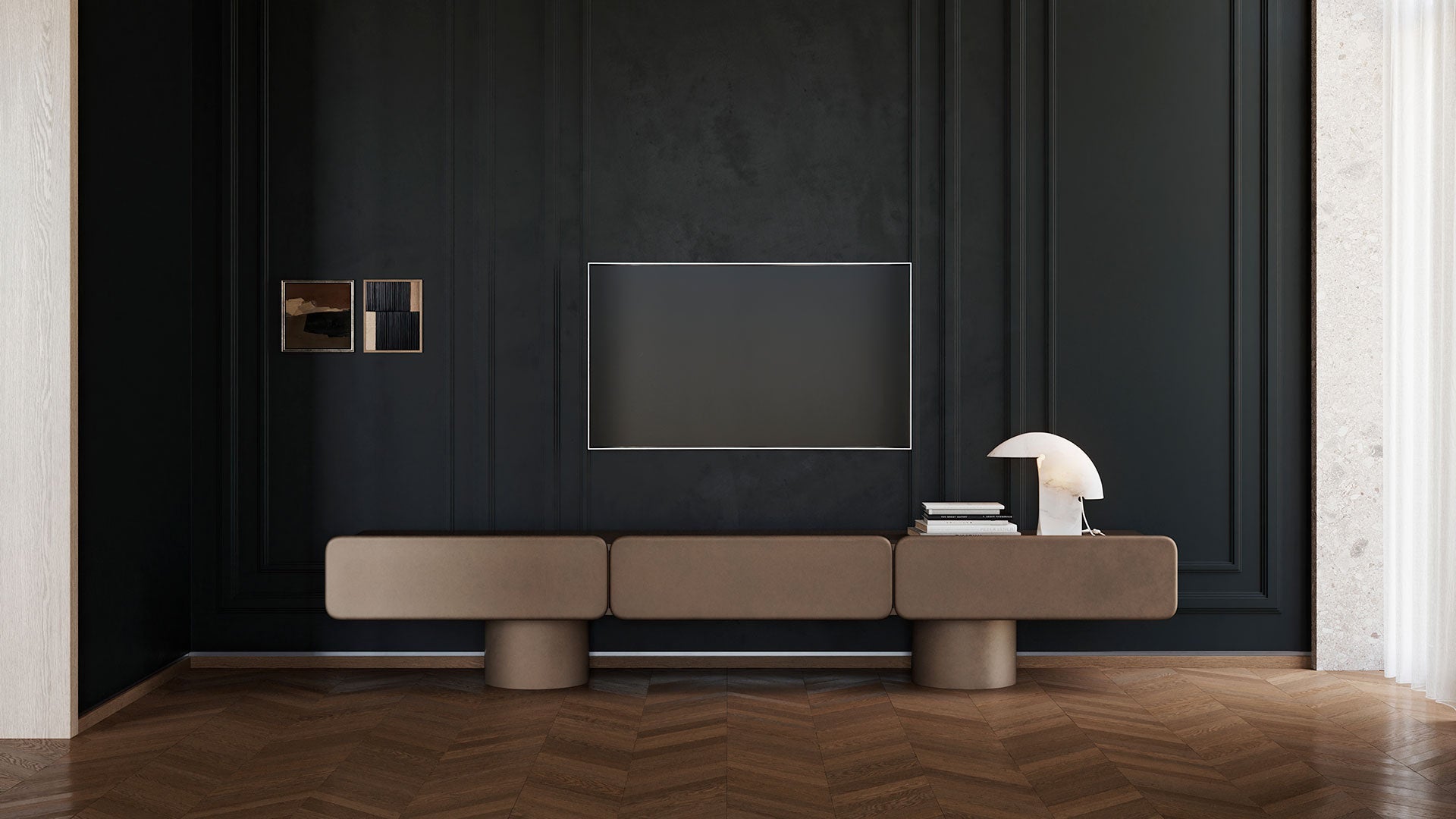 Meuble MARTE 3 – Rangement design italien aux lignes sculpturales - ULTRA MOBILI - La Maison MilanaiseSMR3.BRBronze