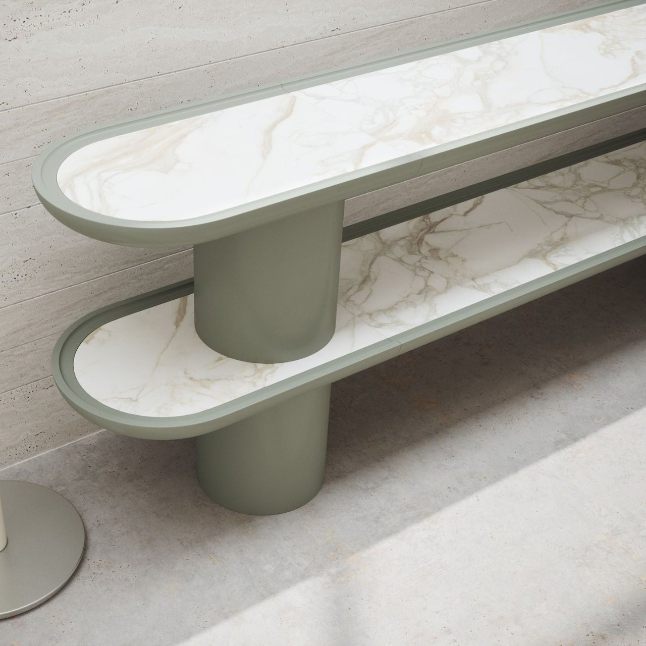 Meuble TV MINA 240 – Console basse au design sculptural et finitions sur - mesure - ULTRA MOBILI - La Maison MilanaiseMN2.240