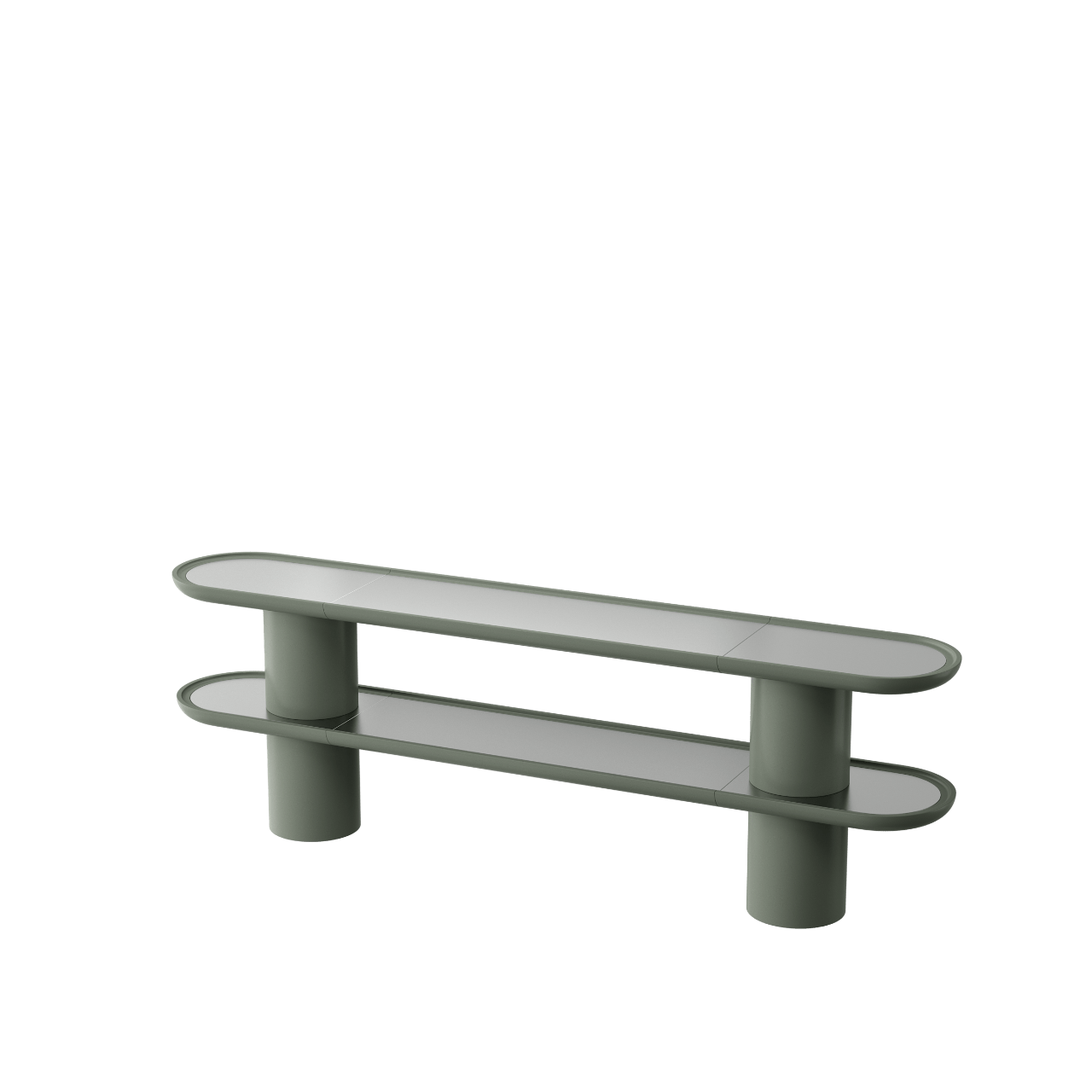 Meuble TV MINA 240 – Console basse au design sculptural et finitions sur - mesure - ULTRA MOBILI - La Maison MilanaiseMN2.240